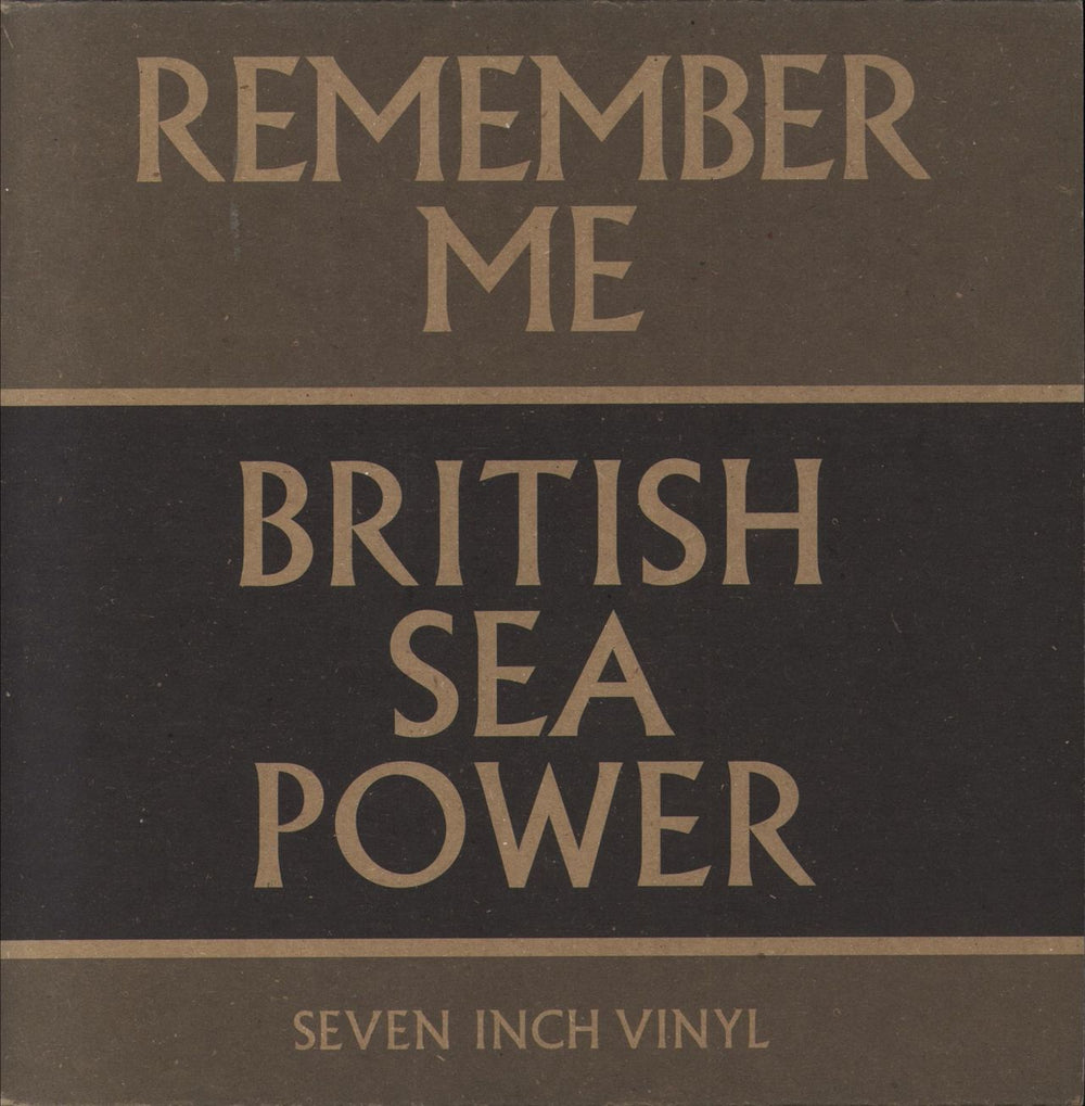 Sea Power Remember Me - Captain Haddock UK 7" vinyl single (7 inch record / 45) RTRADES125