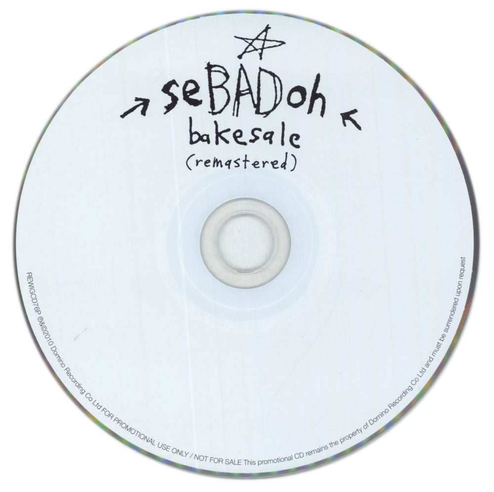 Sebadoh Bakesale UK Promo CD album (CDLP) SDHCDBA860097