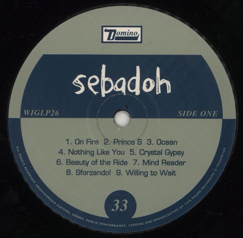 Sebadoh Harmacy UK vinyl LP album (LP record) SDHLPHA853099