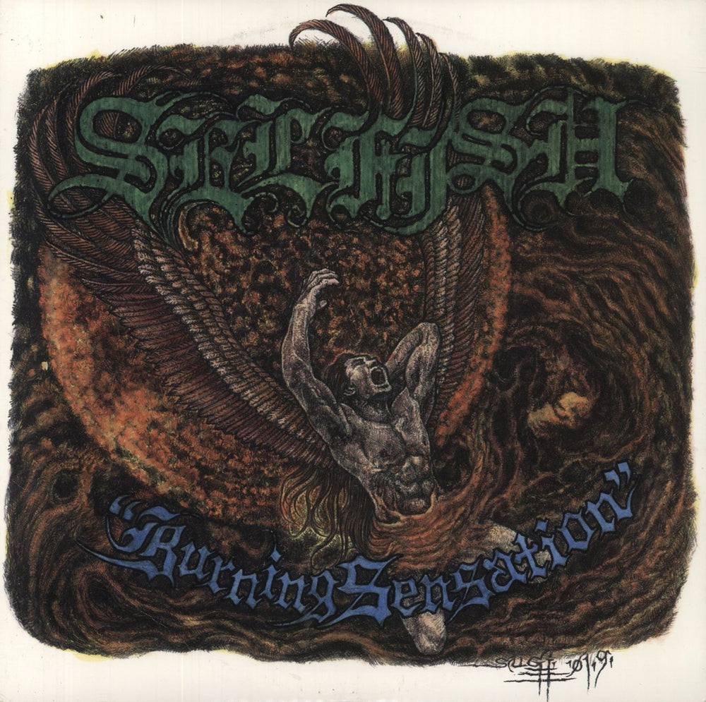 Selfish Burning Sensation Canadian vinyl LP album (LP record) YAN-100