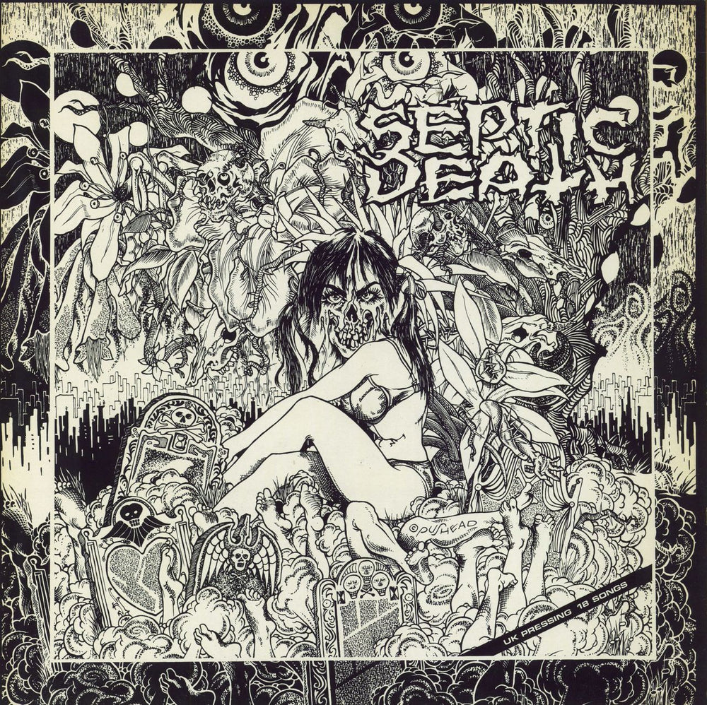 Septic Death Now That I Have The Attention What Do I Do With It? UK vinyl LP album (LP record) PUSMORT0012-01D