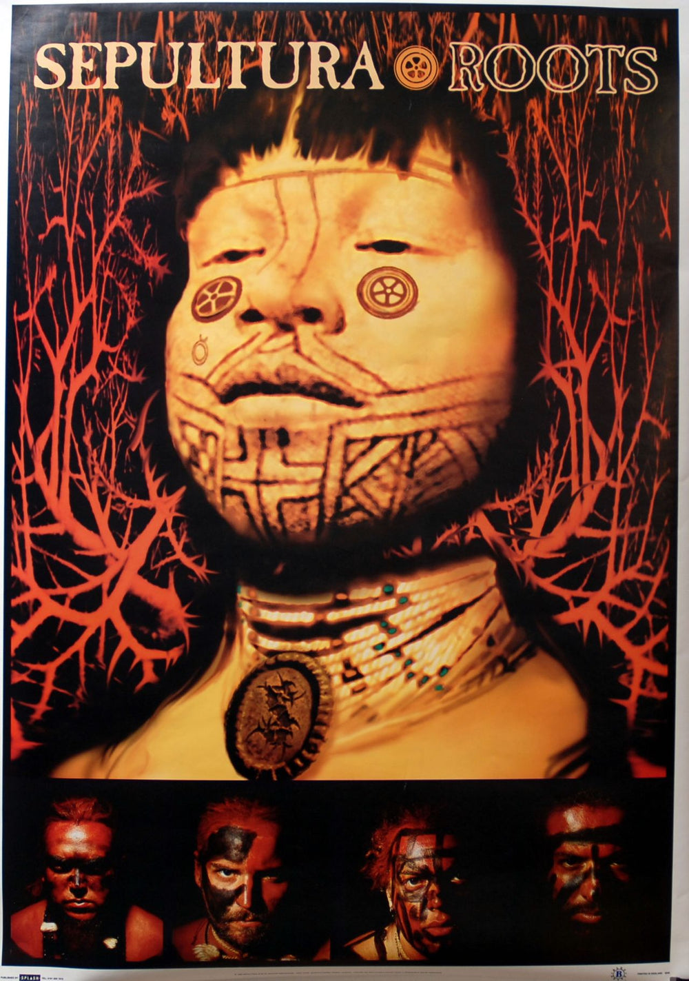 Sepultura Roots UK poster 8340 - 25 X 35