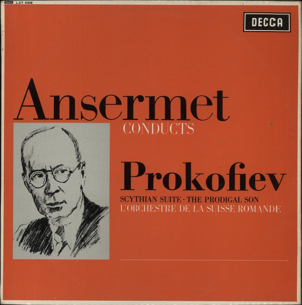 Sergei Prokofiev Scythian Suite · The Prodigal Son UK vinyl LP album (LP record) LXT6308
