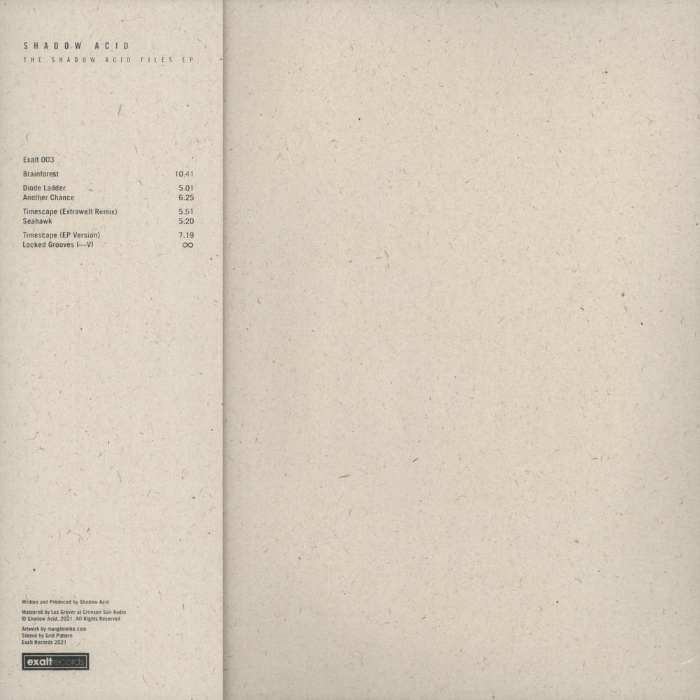 Shadow Acid The Shadow Acid Files EP - Magenta & Grey Smokey Vinyl UK 12" vinyl single (12 inch record / Maxi-single)