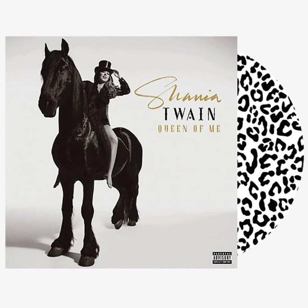 Shania Twain Queen Of Me -  Black And White Leopard Print - Sealed US picture disc LP (vinyl picture disc album) SIAPDQU809480