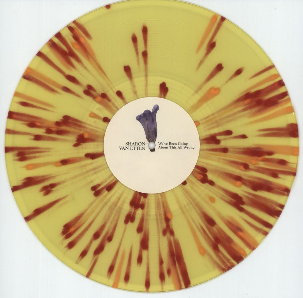 Sharon Van Etten We've Been Going About This All Wrong - Yellow with Red & Orange Splatter Vinyl UK vinyl LP album (LP record) XJALPWE870922