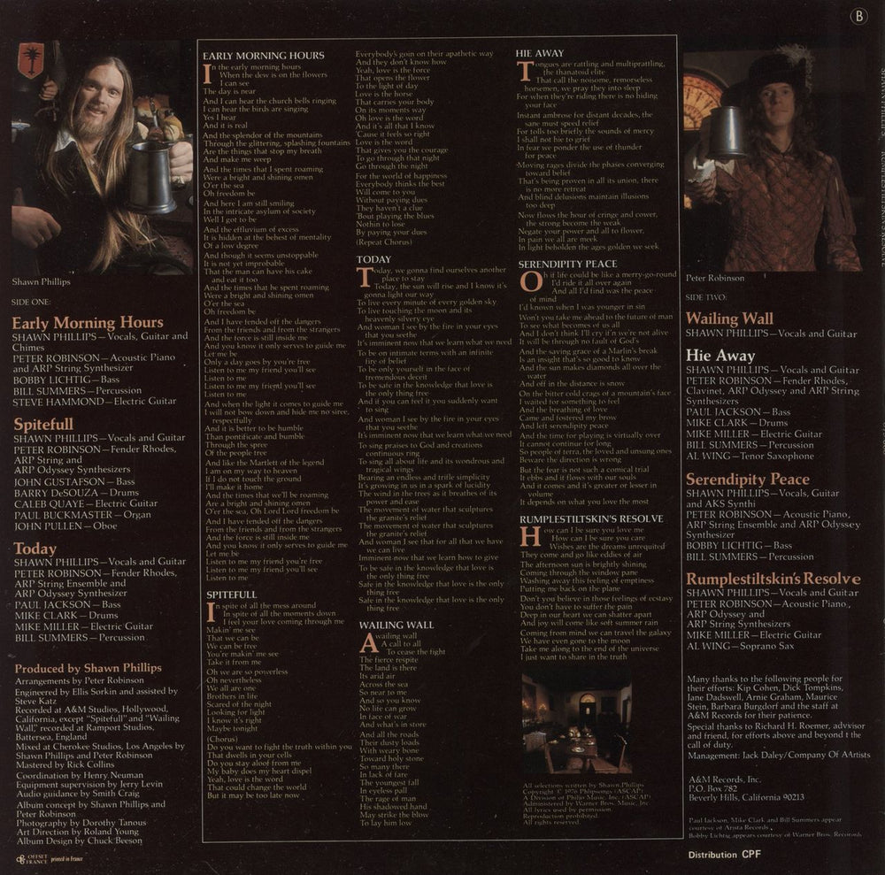 Shawn Phillips Rumplestiltskin's Resolve French vinyl LP album (LP record)