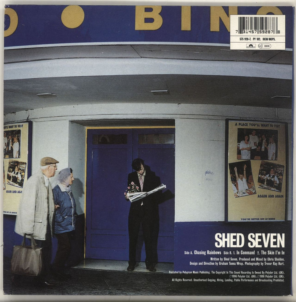 Shed Seven Chasing Rainbows UK 7" vinyl single (7 inch record / 45) 731457592878