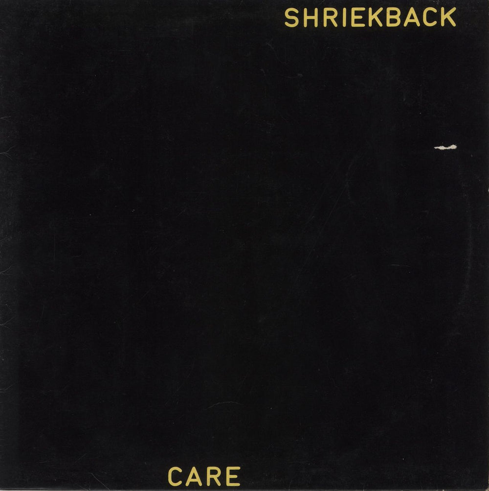 Shriekback Care UK vinyl LP album (LP record) YLP502