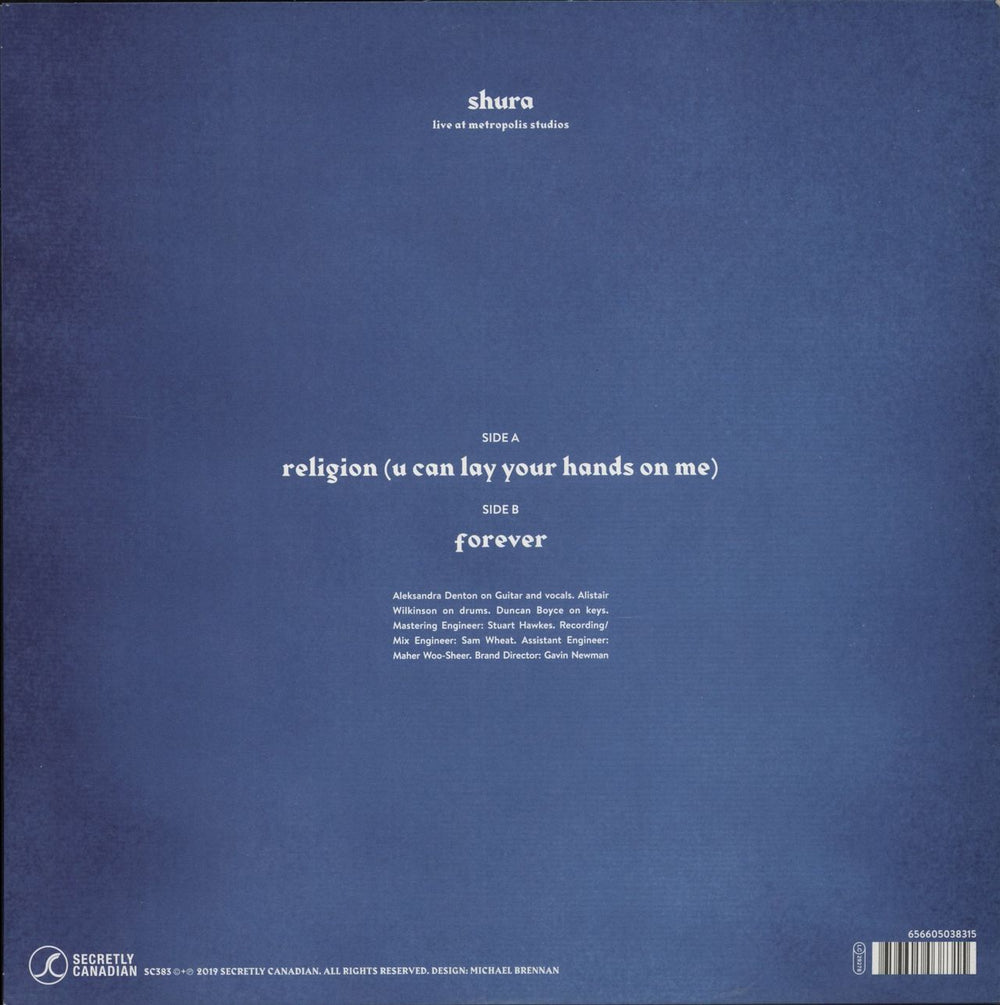 Shura Live At Metropolis Studios - Clear Vinyl UK 10" vinyl single (10 inch record) 656605038315