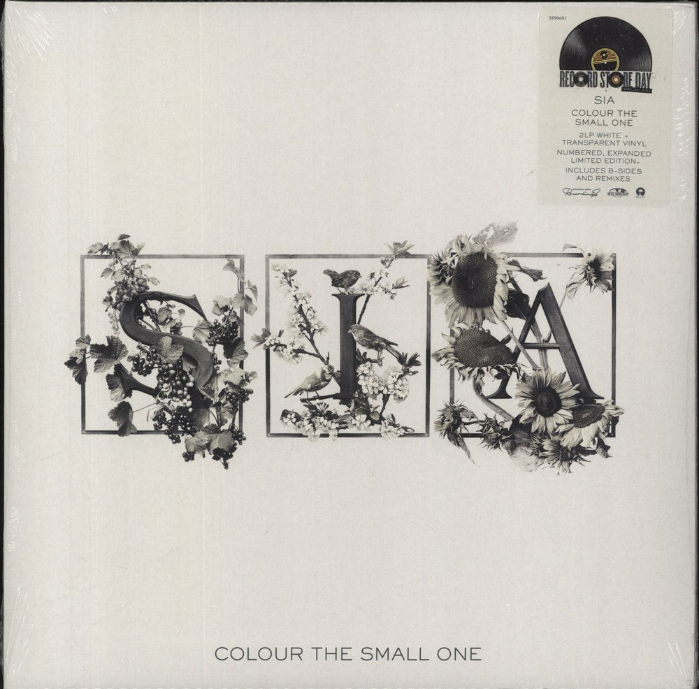 Sia Colour The Small One - White + Transparent Vinyl UK 2-LP vinyl record set (Double LP Album) 5890695