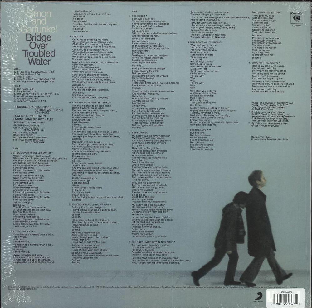 Simon & Garfunkel Bridge Over Troubled Water - 180gram Blue Vinyl - Sealed UK vinyl LP album (LP record) 190759633717