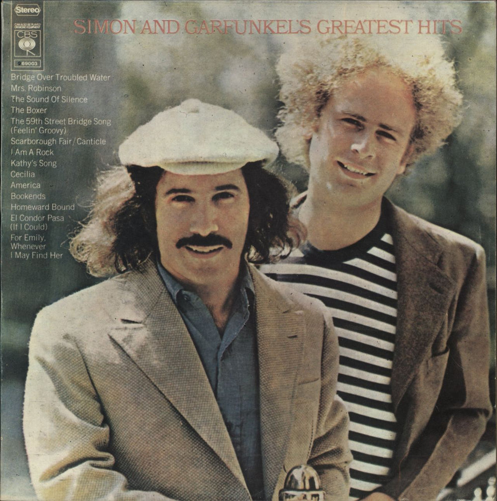Simon & Garfunkel Greatest Hits - graduated orange label Greek vinyl LP album (LP record) 69003