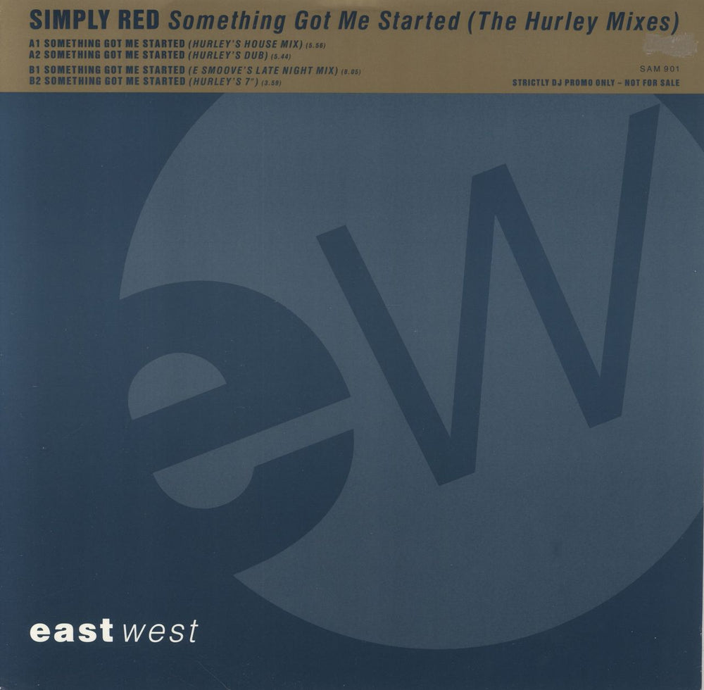 Simply Red Something Got Me Started UK Promo 12" vinyl single (12 inch record / Maxi-single) SAM901