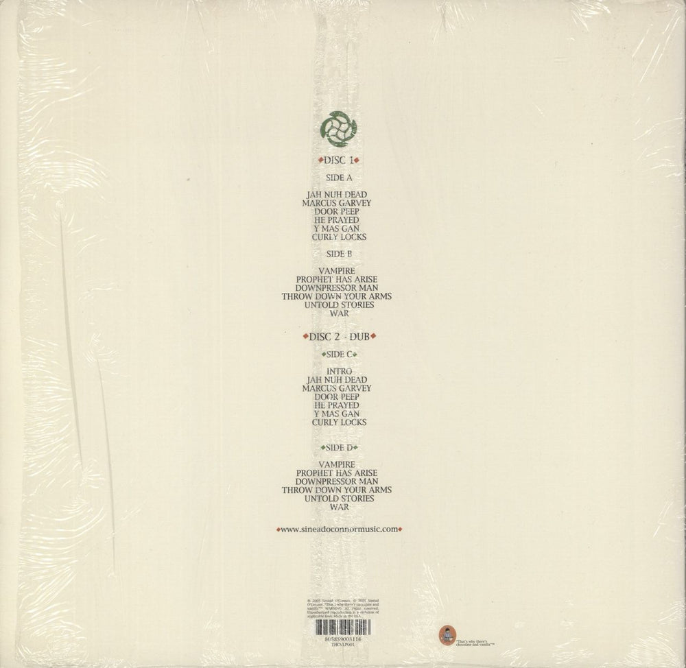 Sinead O'Connor Throw Down Your Arms US 2-LP vinyl record set (Double LP Album) 805859003116