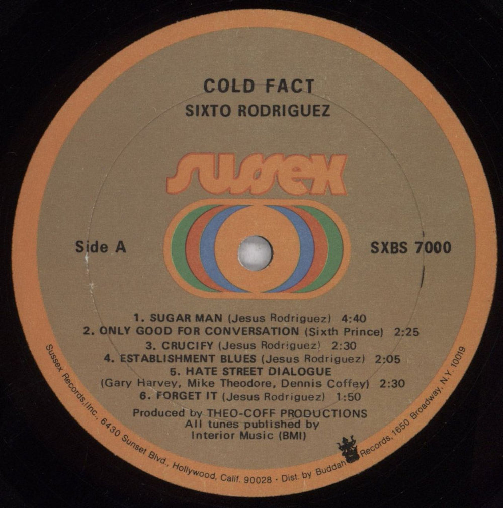 Sixto Rodriguez Cold Fact US vinyl LP album (LP record) W20LPCO843857