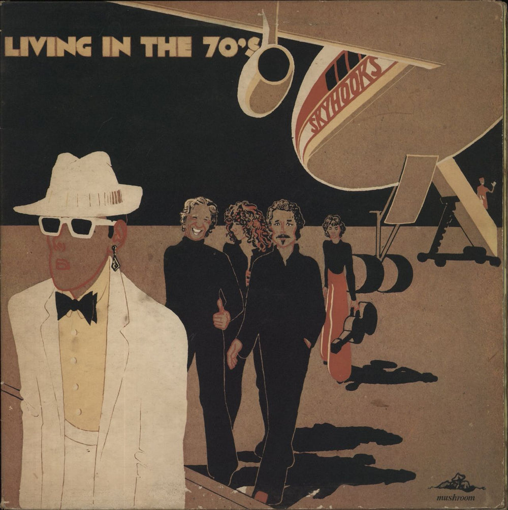 Skyhooks Living In The 70's Australian vinyl LP album (LP record) L35299