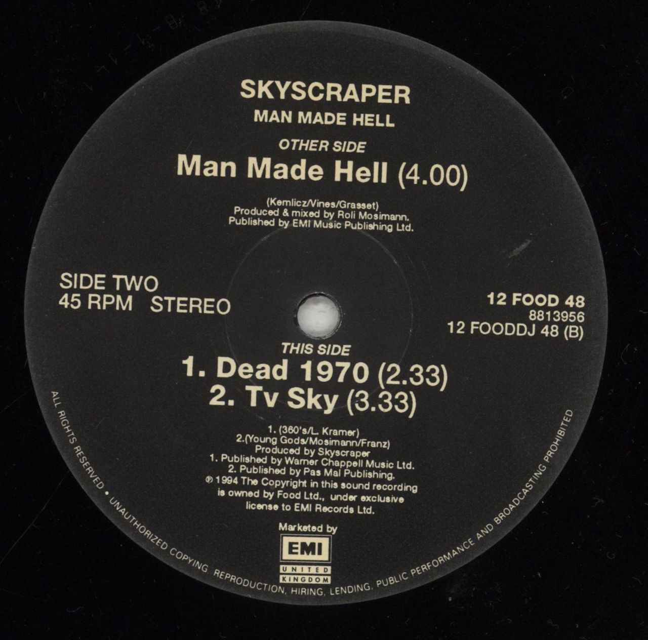 Skyscraper (UK) Man Made Hell UK 12" vinyl single (12 inch record / Maxi-single) SKS12MA856491