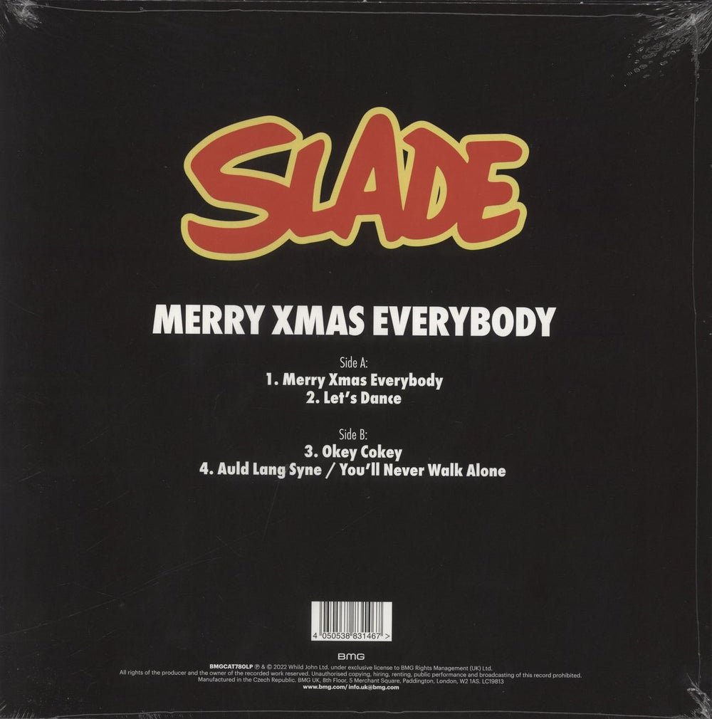 Slade Merry Xmas Everybody - Snowflake Marble Vinyl - Sealed UK 12" vinyl single (12 inch record / Maxi-single) 4050538831467