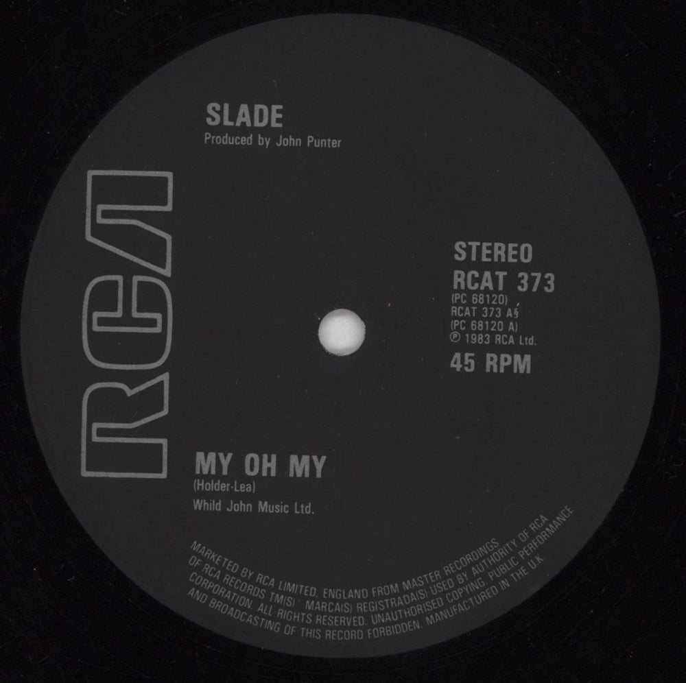 Slade My Oh My UK 12" vinyl single (12 inch record / Maxi-single) SDE12MY138402