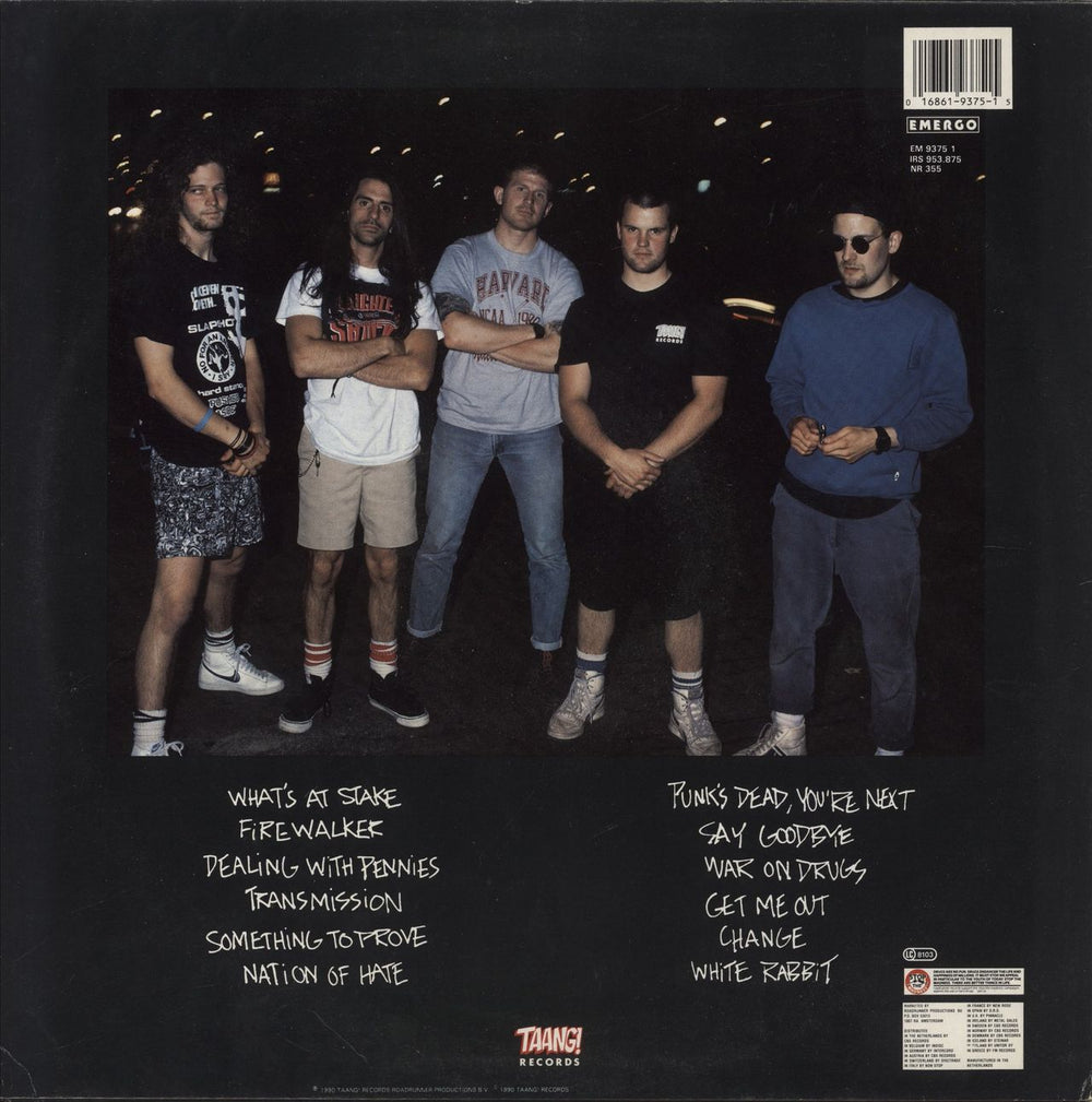 Slapshot Sudden Death Overtime UK vinyl LP album (LP record) 016861937515