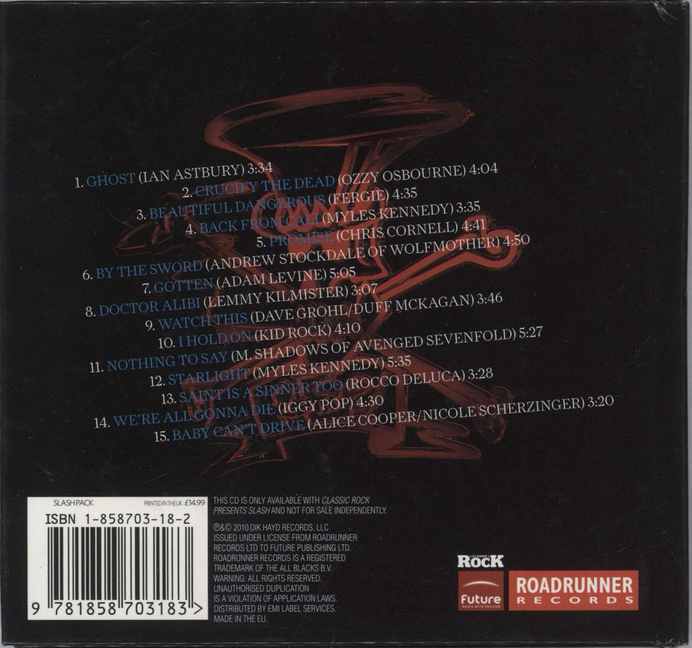 Slash Slash UK CD album (CDLP) 9781858703183