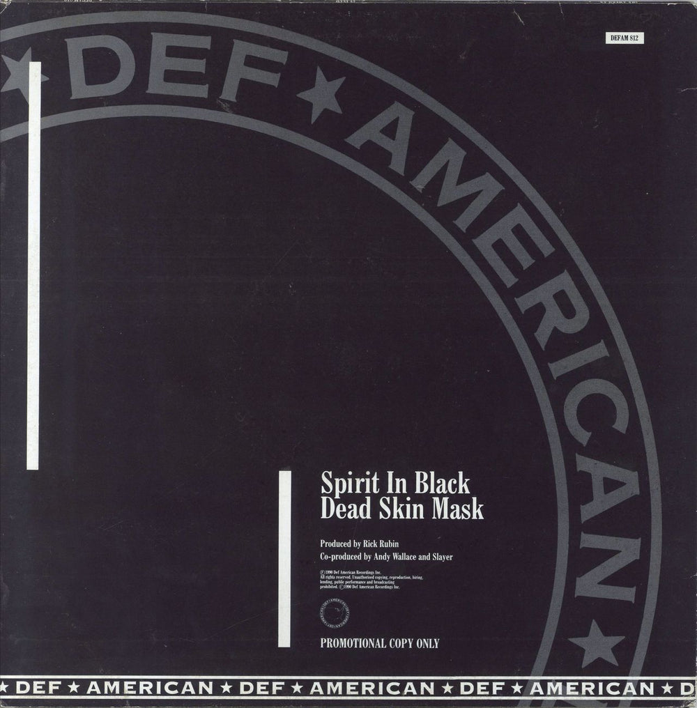 Slayer Spirit In Black UK Promo 12" vinyl single (12 inch record / Maxi-single)