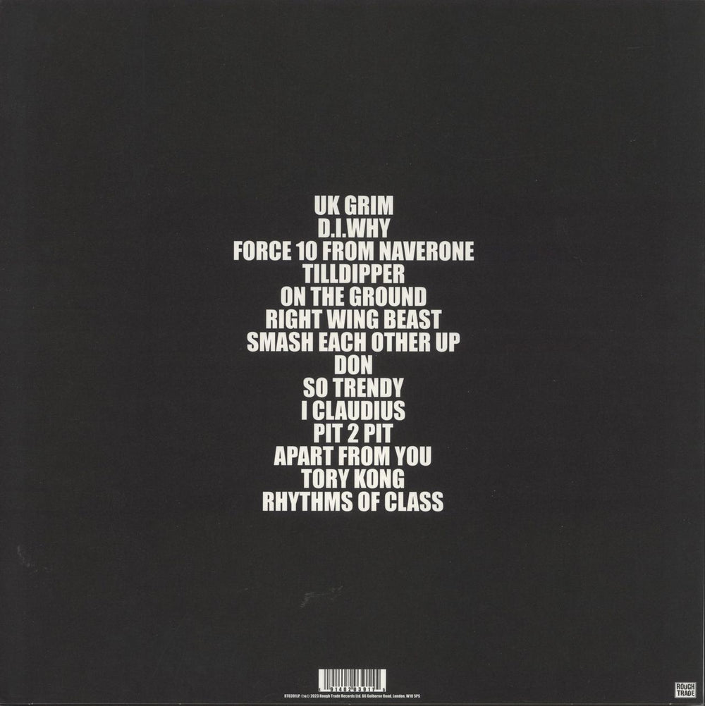 Sleaford Mods UK Grim - Pink Gel Sleeve - Black Smoke Vinyl UK vinyl LP album (LP record) 191402039115