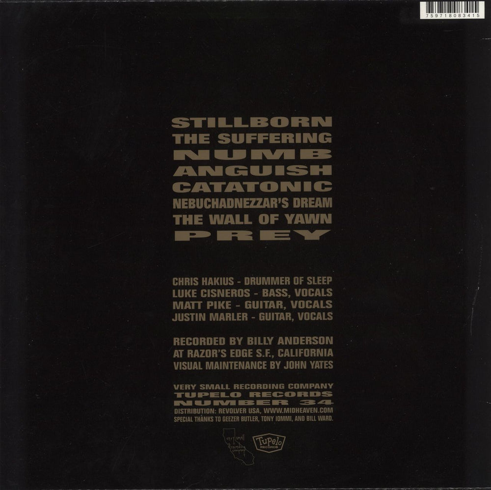 Sleep Volume One US vinyl LP album (LP record) 759718083415