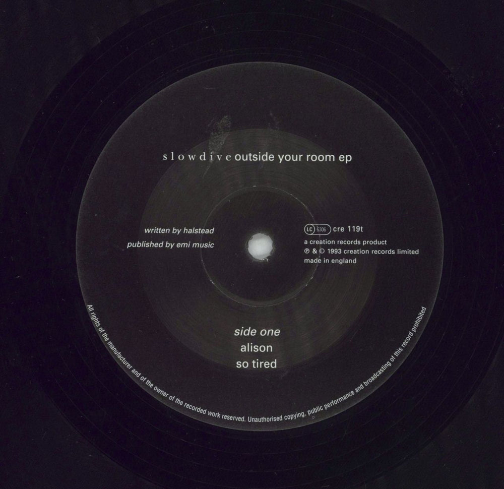 Slowdive Outside Your Room - EX UK 12" vinyl single (12 inch record / Maxi-single) SLO12OU565202