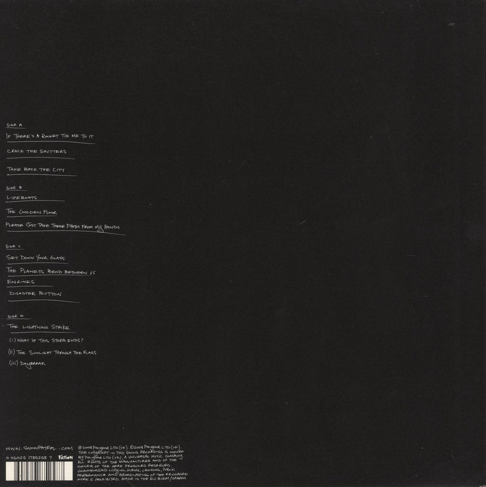 Snow Patrol A Hundred Million Suns UK 2-LP vinyl record set (Double LP Album) 602517852587