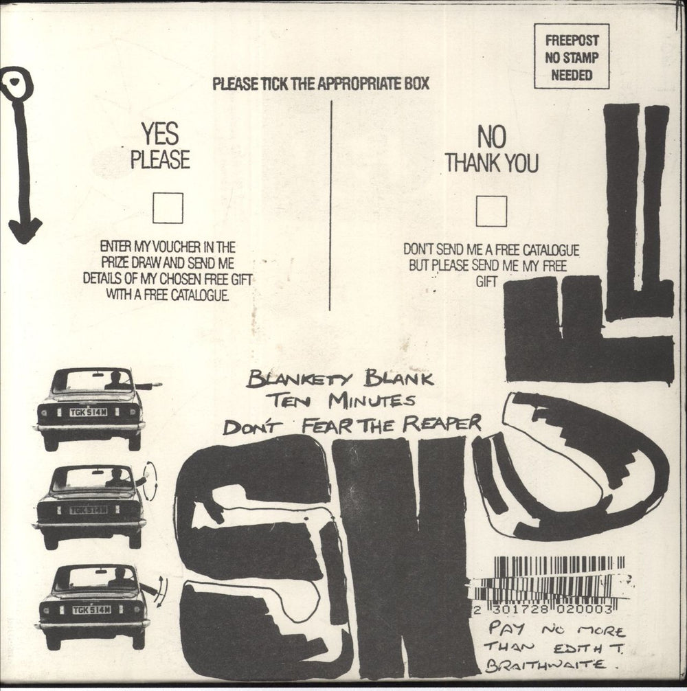 Snuff The Tour Flexi EP - Blue UK 7" vinyl single (7 inch record / 45)