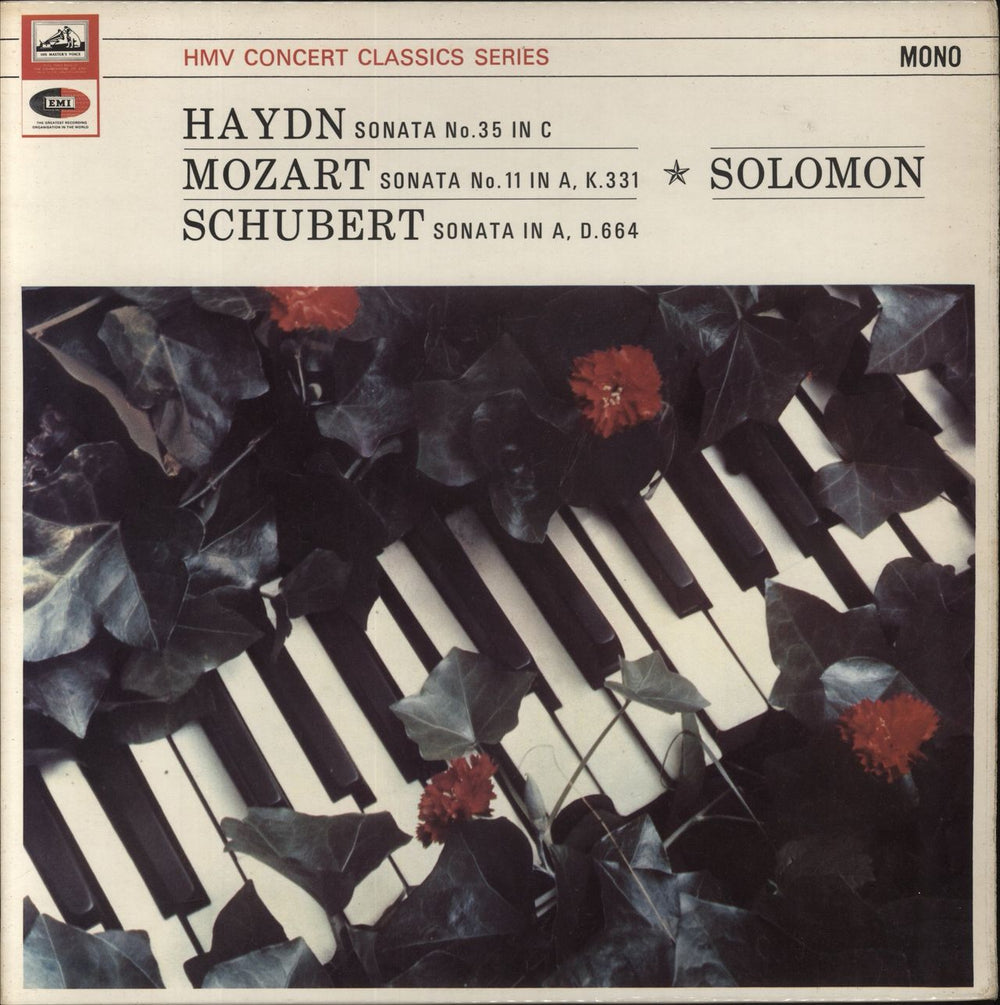 Solomon Sonata No. 35 In C Major / Sonata No. 11 In A Major, K.331 / Sonata In A Major, D.664 UK vinyl LP album (LP record) XLP30053