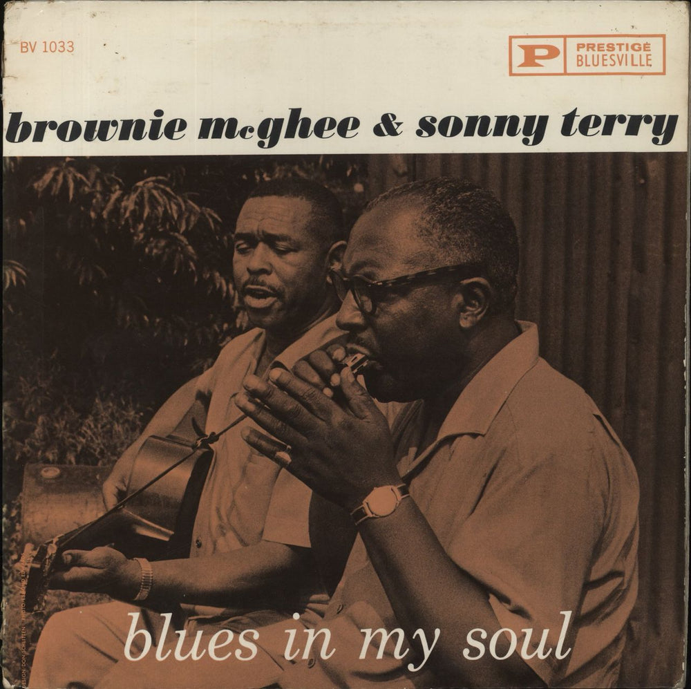 Sonny Terry & Brownie McGhee Blues In My Soul US vinyl LP album (LP record) BV1033