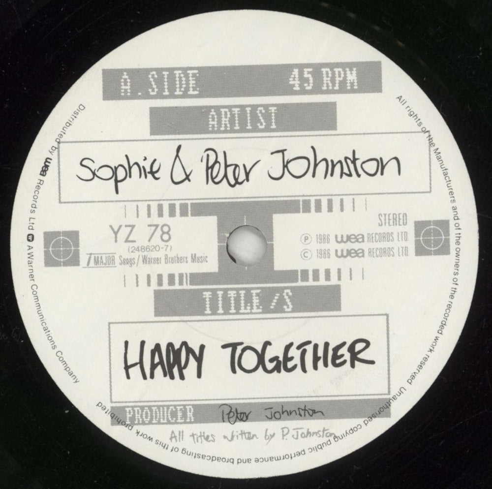 Sophie & Peter Johnston Happy Together - Double Pack UK 7" vinyl single (7 inch record / 45) SPJ07HA879088