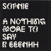 Sophie Nothing More To Say - 1st UK 12" vinyl single (12 inch record / Maxi-single) H+P006