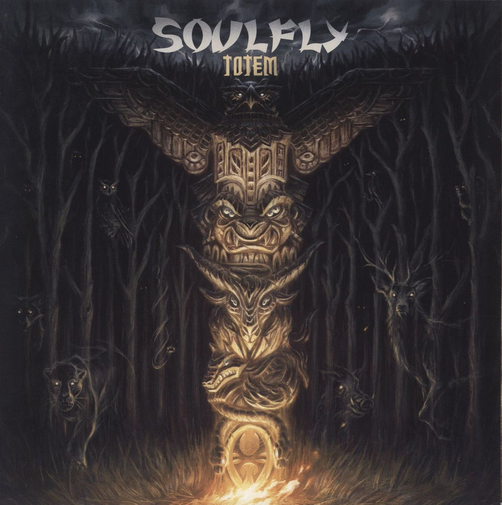 Soulfly Totem - Silver Vinyl UK vinyl LP album (LP record) NBR57125