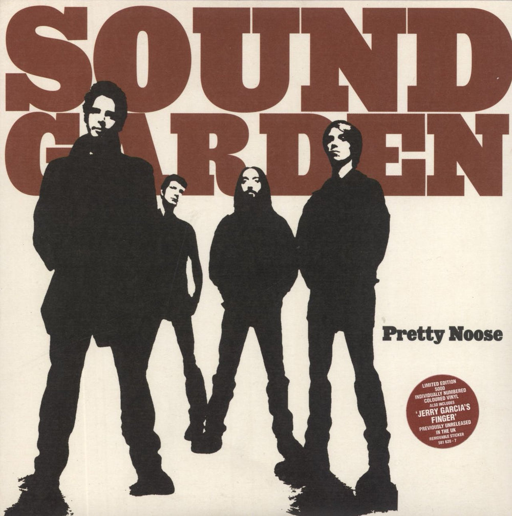 Soundgarden Pretty Noose - Red Vinyl/Numbered Sleeve UK 7" vinyl single (7 inch record / 45) 581620-7