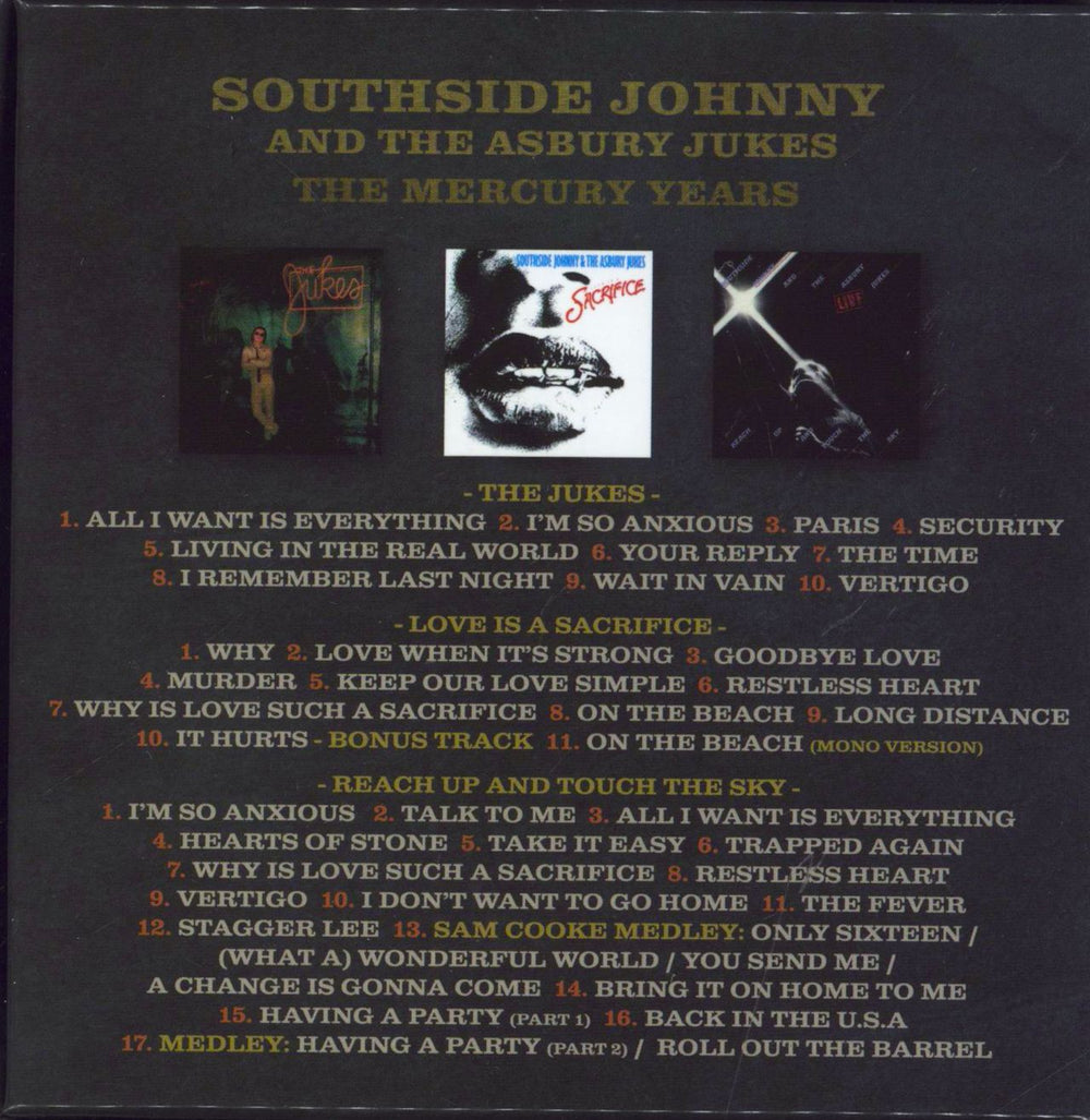 Southside Johnny & The Asbury Jukes The Mercury Years UK CD Album Box Set 600753831175