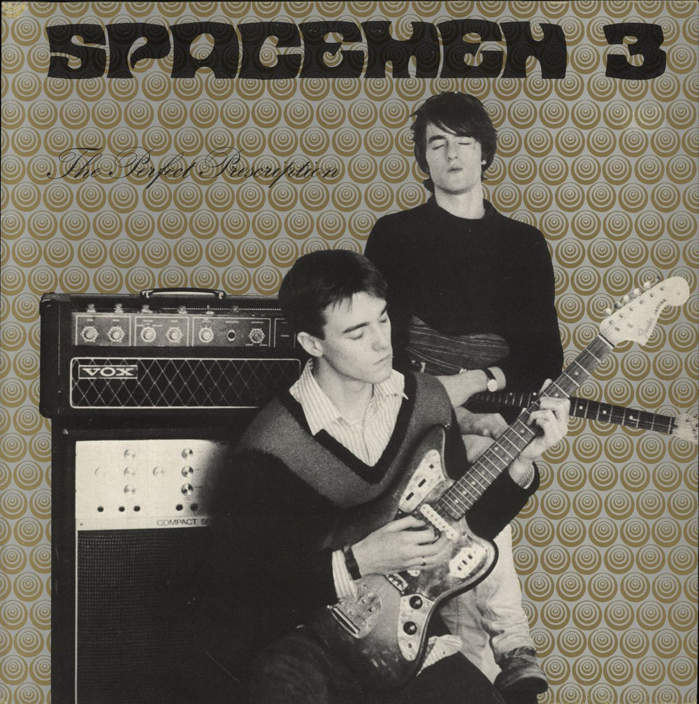 Spacemen 3 The Perfect Prescription + Lyric  Insert UK vinyl LP album (LP record) REFIRE6