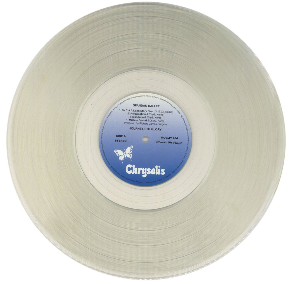 Spandau Ballet Journeys To Glory - 180 gram Transparent Vinyl UK vinyl LP album (LP record) SPBLPJO647260