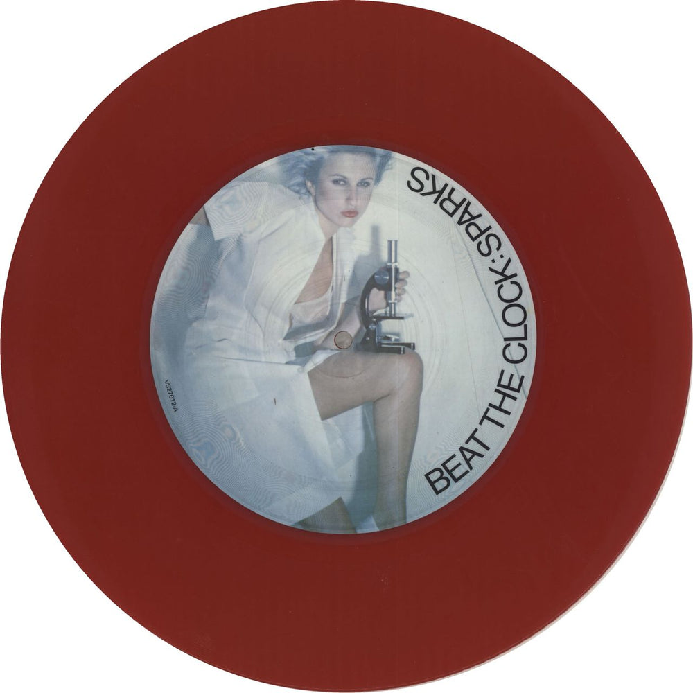 Sparks Beat The Clock - Red Vinyl UK 12" vinyl single (12 inch record / Maxi-single) SPA12BE61212