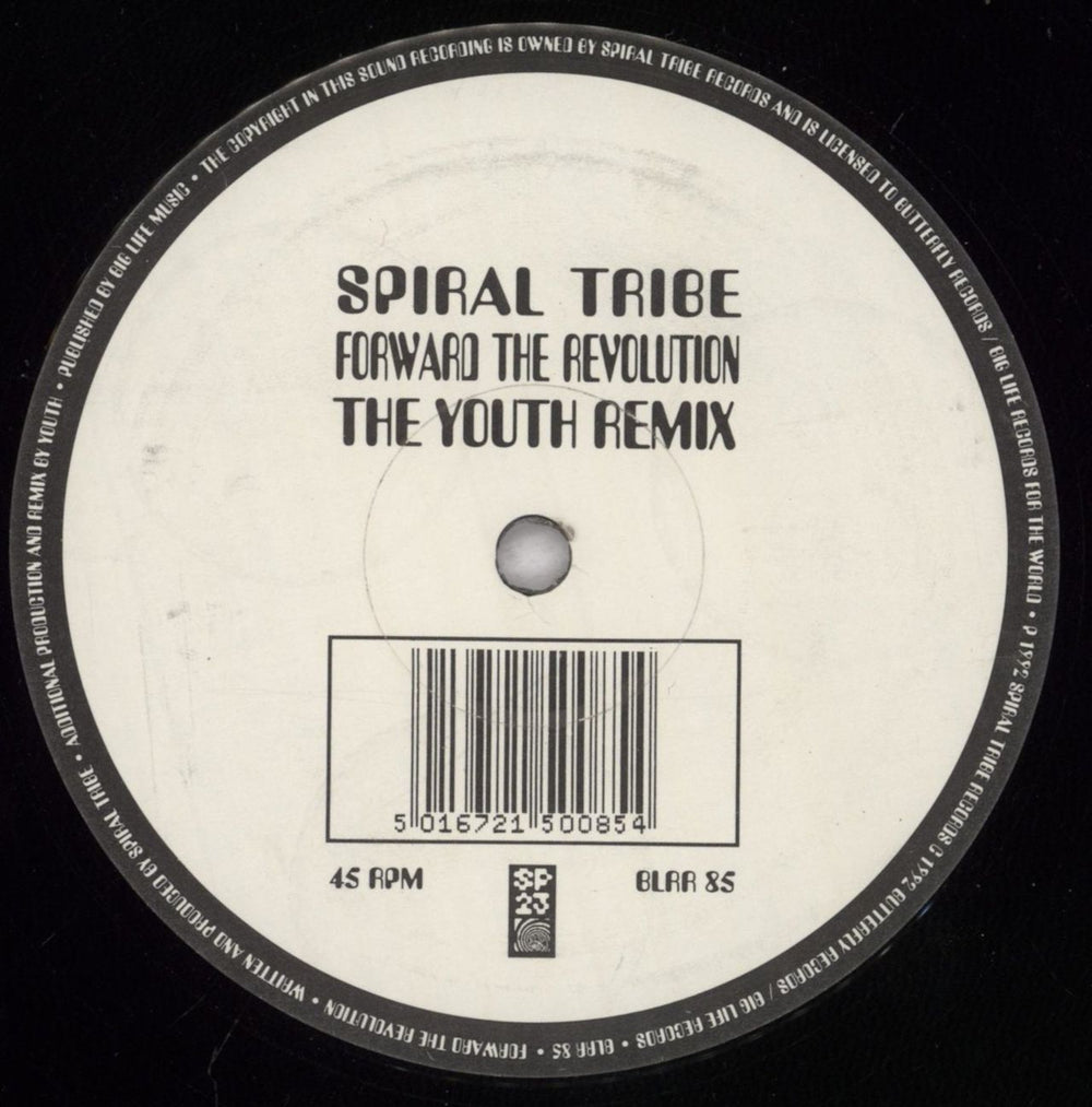 Spiral Tribe Forward The Revolution [The Youth Remix] UK 12" vinyl single (12 inch record / Maxi-single) 5S912FO834283