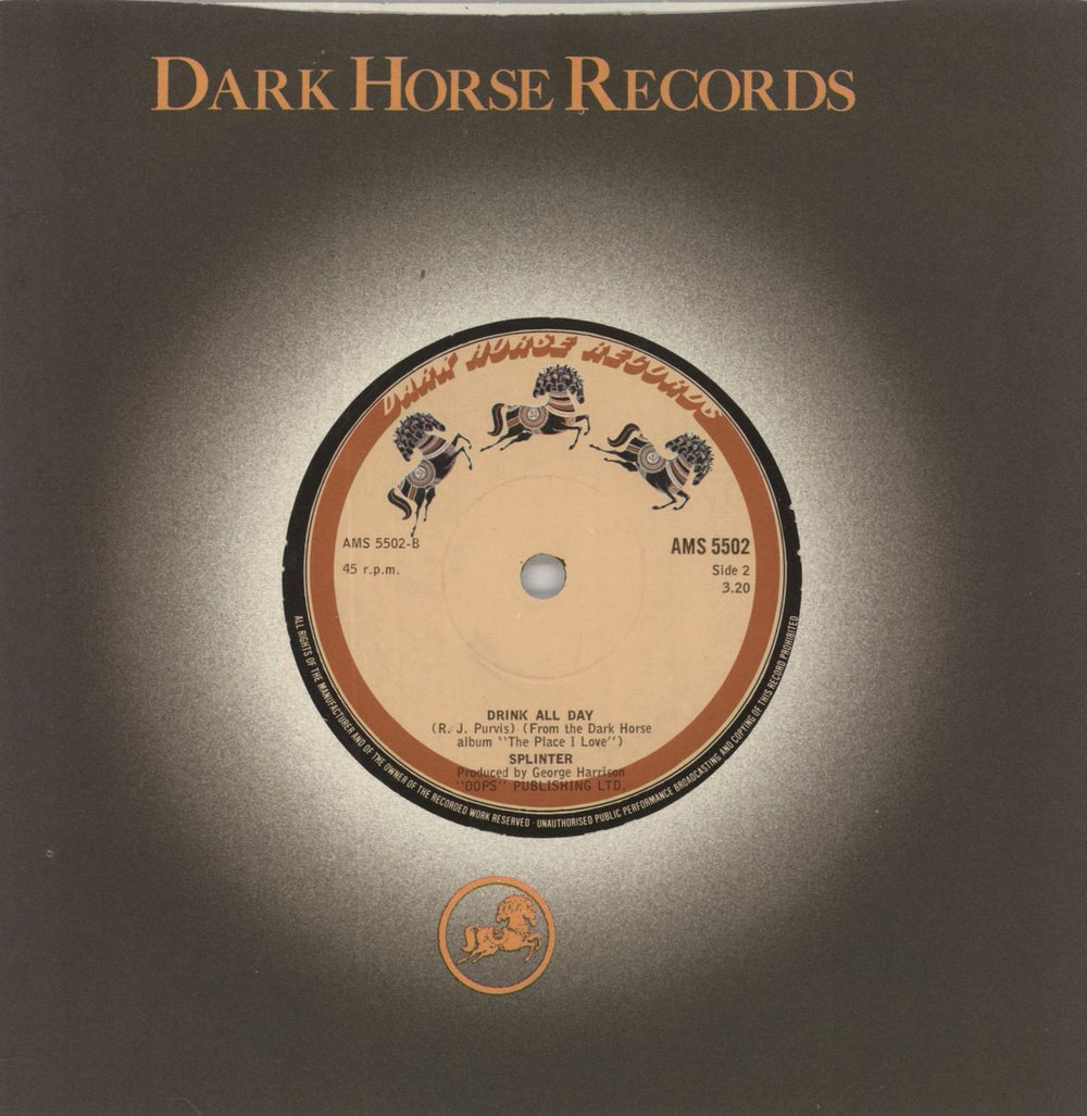 Splinter China Light UK 7" vinyl single (7 inch record / 45)