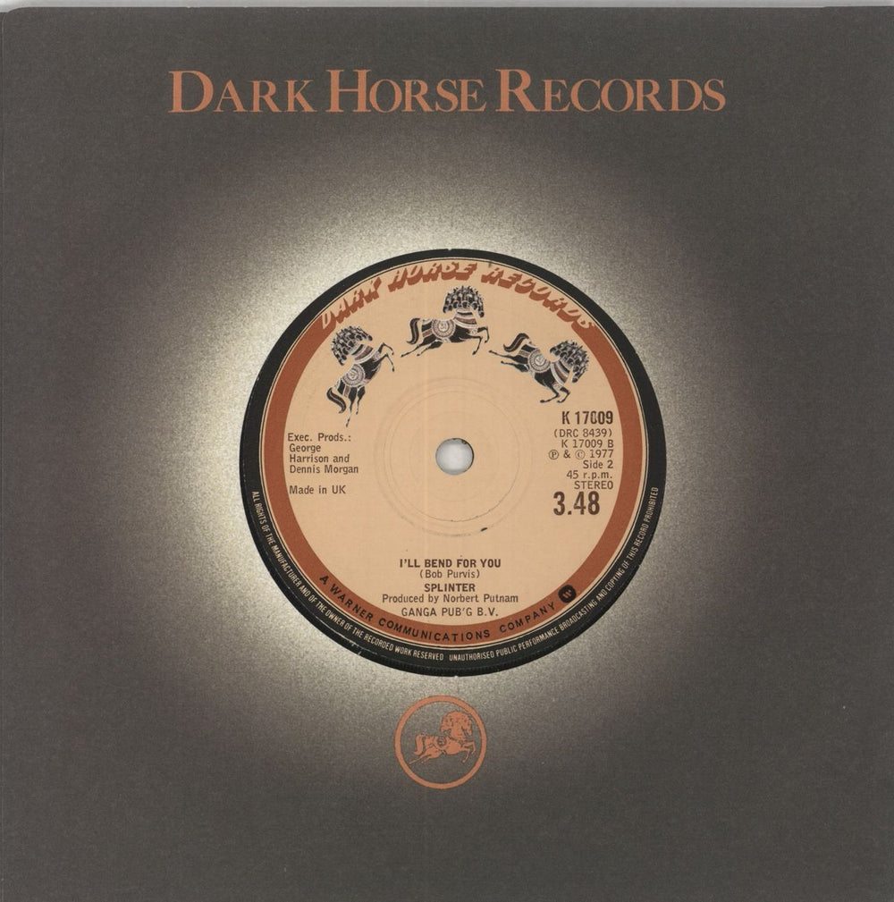 Splinter Round And Round UK 7" vinyl single (7 inch record / 45)