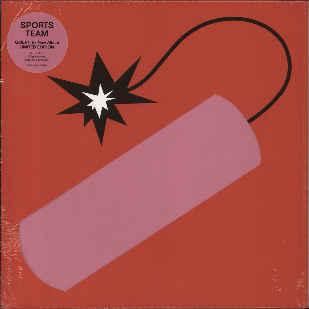 Sports Team Gulp! - Blue Vinyl - Alternate Red Sleeve UK vinyl LP album (LP record) 0602445548330