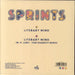 Sprints Literary Mind - Sealed UK 7" vinyl single (7 inch record / 45) 5400863092962