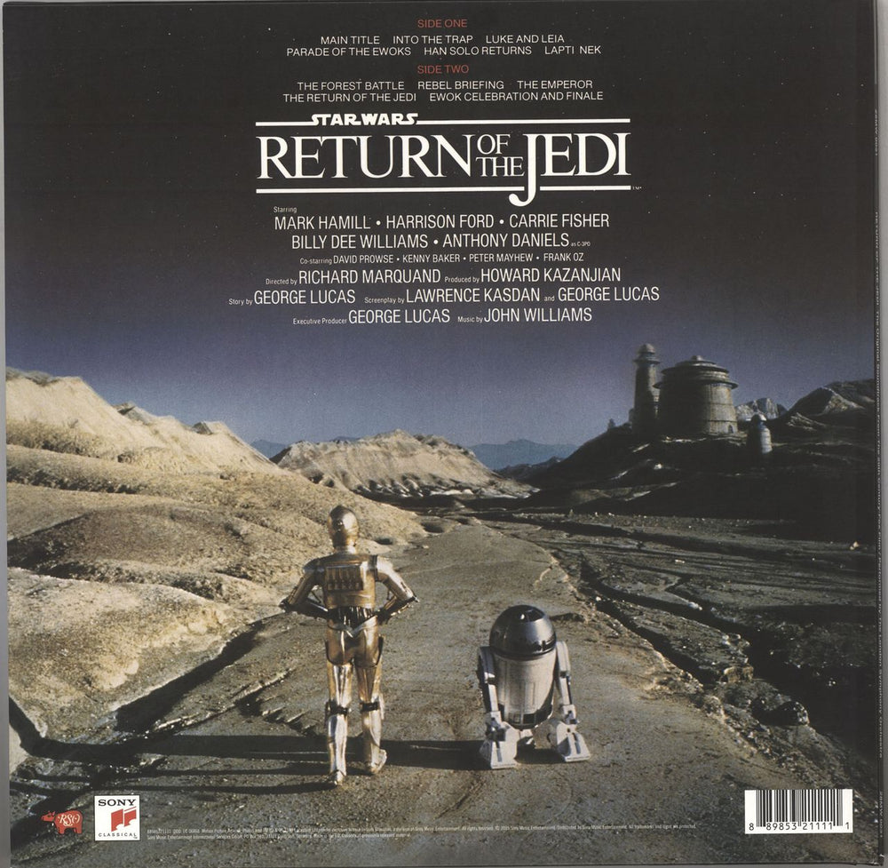 Star Wars Return of The Jedi - 180gm Gold Vinyl UK vinyl LP album (LP record) 889853211111