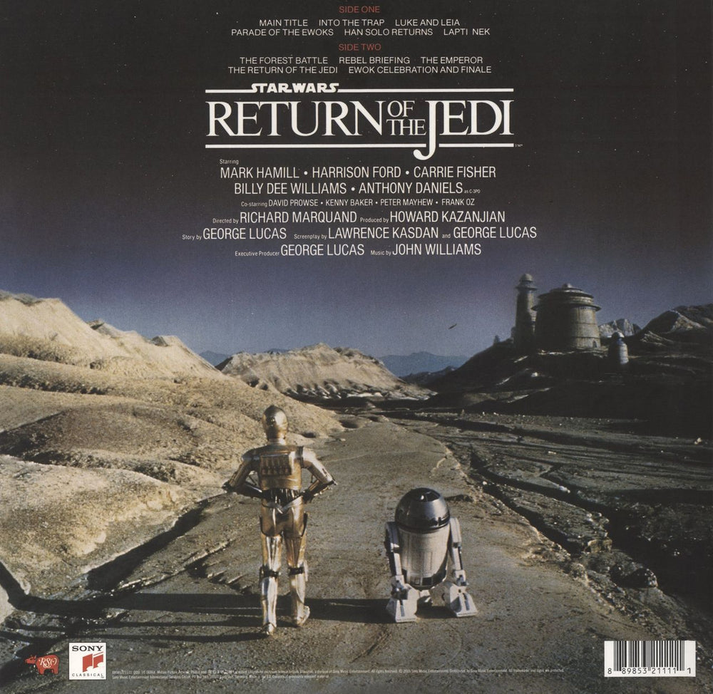 Star Wars Return Of The Jedi - Gold Vinyl German vinyl LP album (LP record) 889853211111