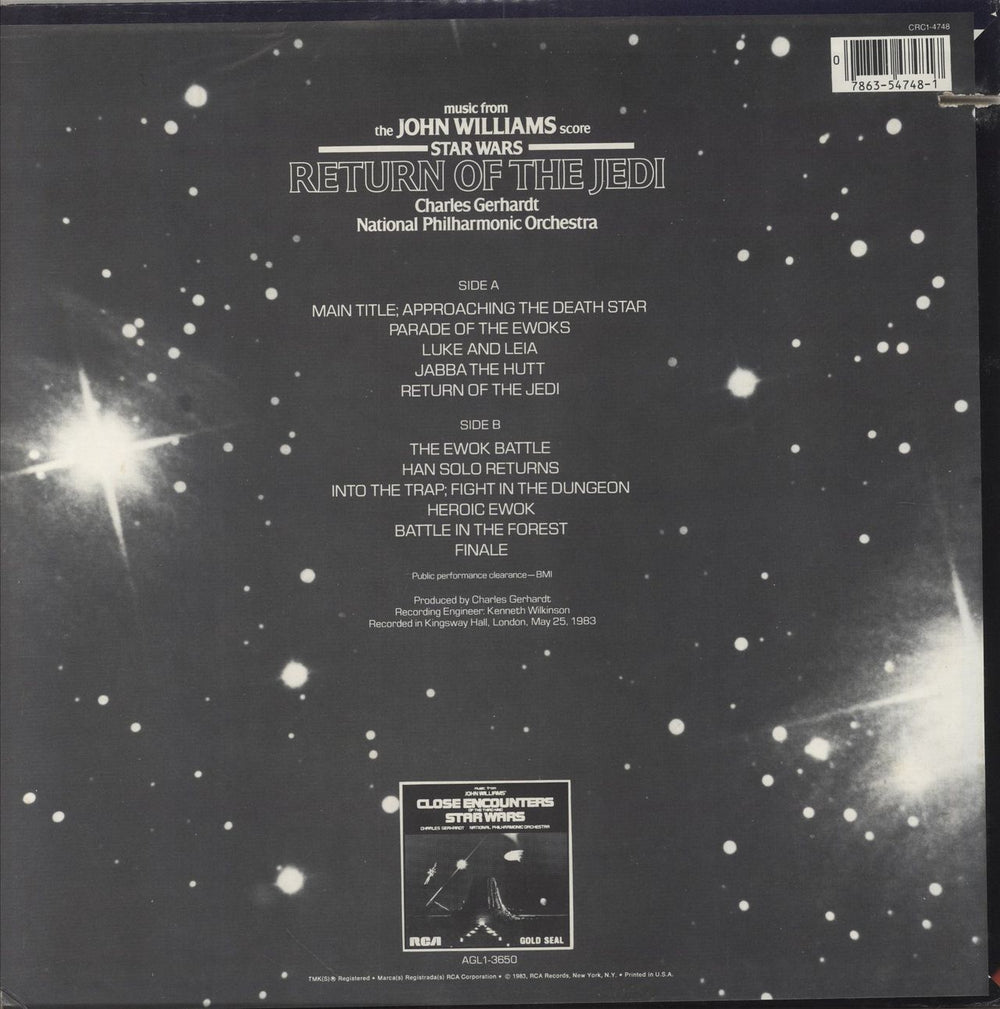 Star Wars Return Of The Jedi US vinyl LP album (LP record)